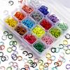 100Pcs 1.2x10mm Colorful Open Jump Rings Split Jump Ring Connector For Jewelry Making DIY Bracelet Necklace Earring Accessories