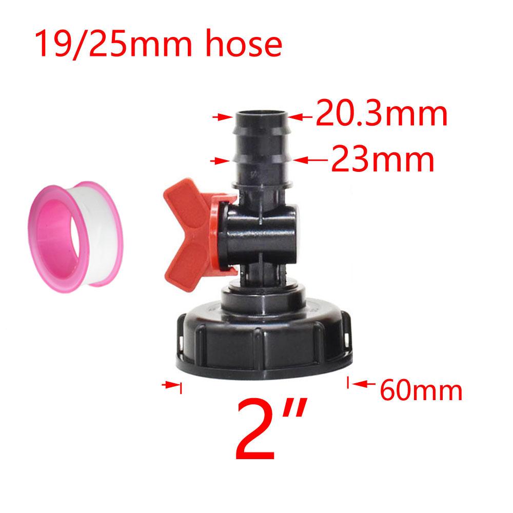 Farm IBC Tank Adapter 1/2" 3/4" 1" Thread Irrigation Valve Replacement Valve Garden Water Connectors Drain Couple