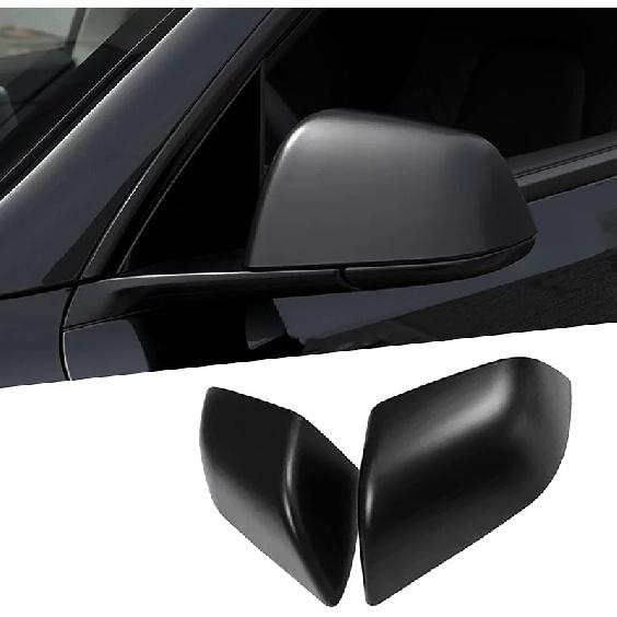 For Tesla Model Y Rearview Mirror Guard Cover, Side Mirror Cover Exterior Accessories Fit For Model Y -2024 (Model Y-Gloss Carbon Fiber Pattern)