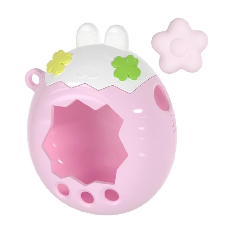 Handheld Game Console Shell Accessory for Paradise Virtual Pet Device, PC Cover with Ear Top Styling and Matching Button Piece Set