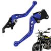 Motorcycle Clutch Levers 2pcs Aluminum Alloy Cylinder Clutch Lever Adjustable Rust-proof Motorbike Brake Lever Clear Shifting