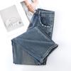 Women's 2025 Spring/Summer High-Waisted Wide-Leg Straight Jeans - Retro Slimming Style