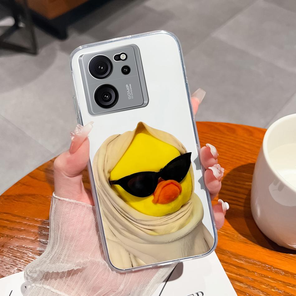 Clear Case For Xiaomi 13T Pro Soft TPU Silicone Cute Cartoon Back Cover For Xiaomi 13 T 13TPro Anti Drop Lightweight Phone Cases