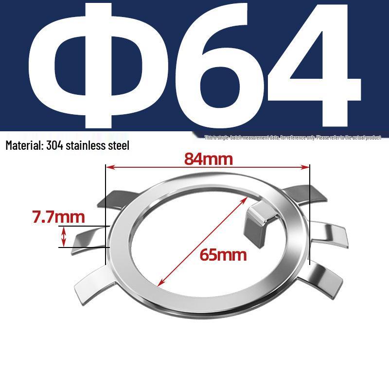 65MN Manganese 304 Stainless Steel Six-Claw Anti-Loosening Lock Nut Washer