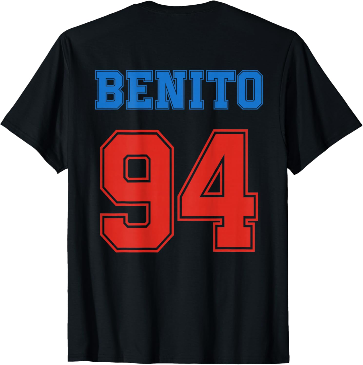 Benito 94 Big Number Vintage Athletic Font T-Shirt S разноцветный