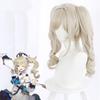 Double Ponytail Wig Original God Golden Wig West Wind Knights Barbara Cosplay Fake Hair