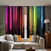 2Pcs Colorful stripes print curtains,suitable for bedroom,living room kitchen decoration,home decoration,window decor