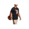 Adidas Dame Abstract T Lillard Basketball Character Print Short Sleeve T-Shirt Men Tops Black GH6718