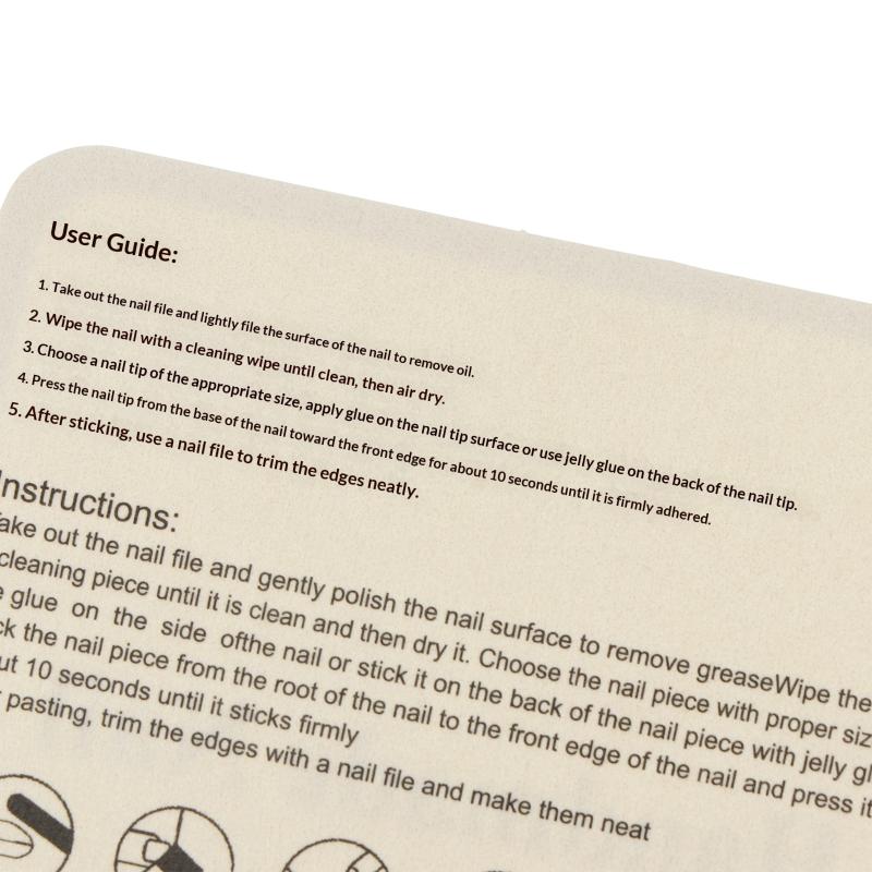 10 Sheets Press-On Nail Packaging Cards False Nail Design Swatch Display Handmade Manicure Sample Show Card For Salon