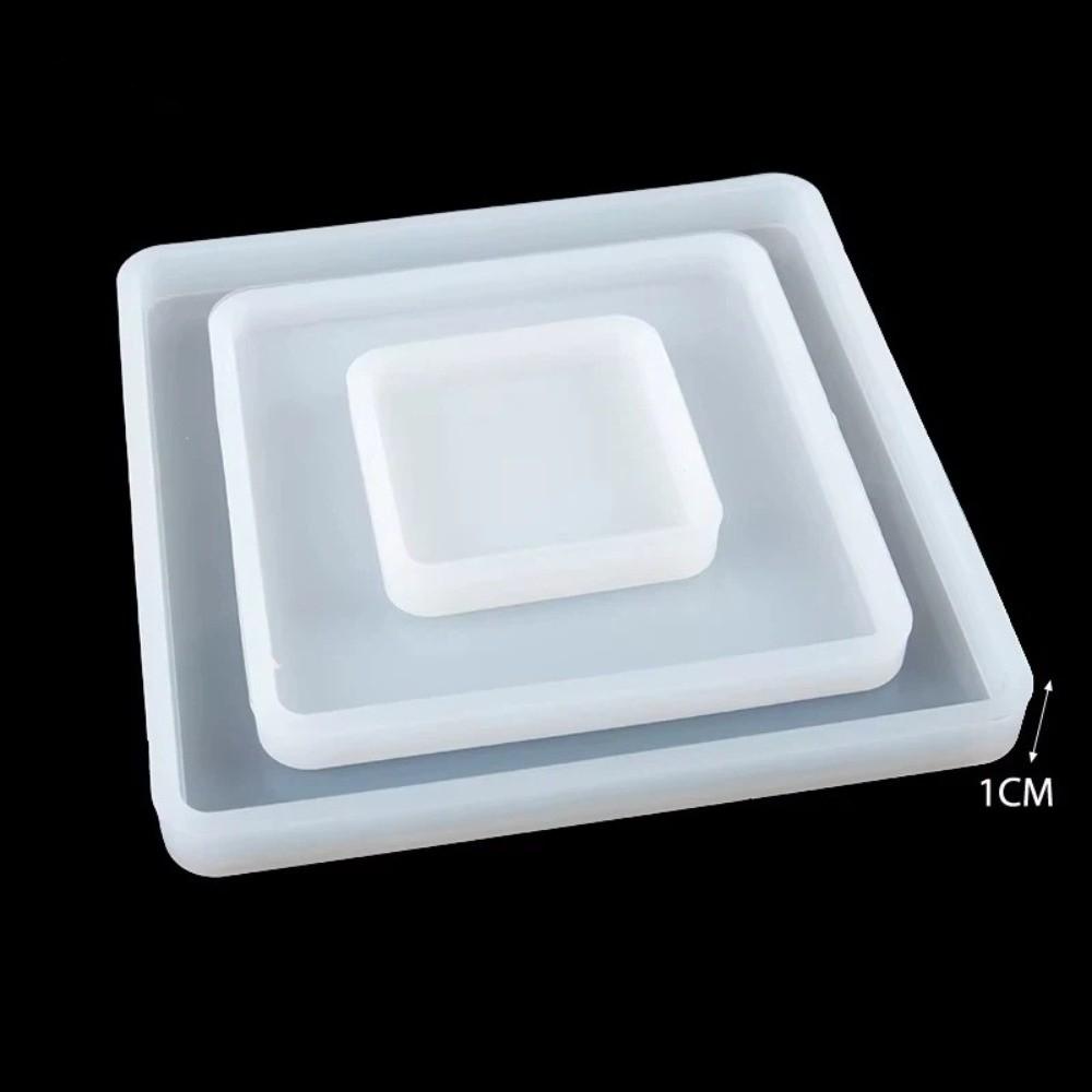 Easy Release Geometry Tray Mold Flexible Resin Mold Easy To Clean Plaster Mold  Home Decorations