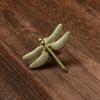 Copper Color Drawer Knobs Dragonfly-shaped Dresser Knobs Furniture Handles Insect Cabinet Pull Handles for Cabinets and Drawers