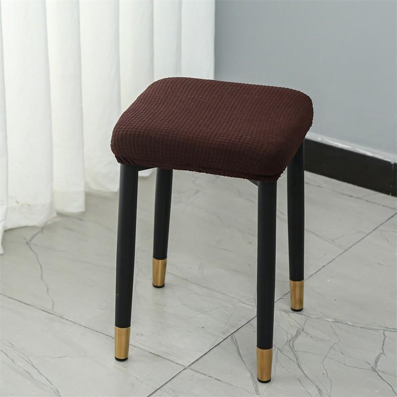Elastic Chair Seat Cover Thickened Small Stool Cover Home Stool Cover Dustproof Dining Chairs Slipcovers Seat Case Home Decor