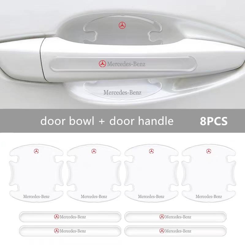 

GLC GLB Car Door Bowl Handle Protector Stickers Transparent Anti-scratch Film For Mercedes Benz New B/C/E Class A Class C200L G