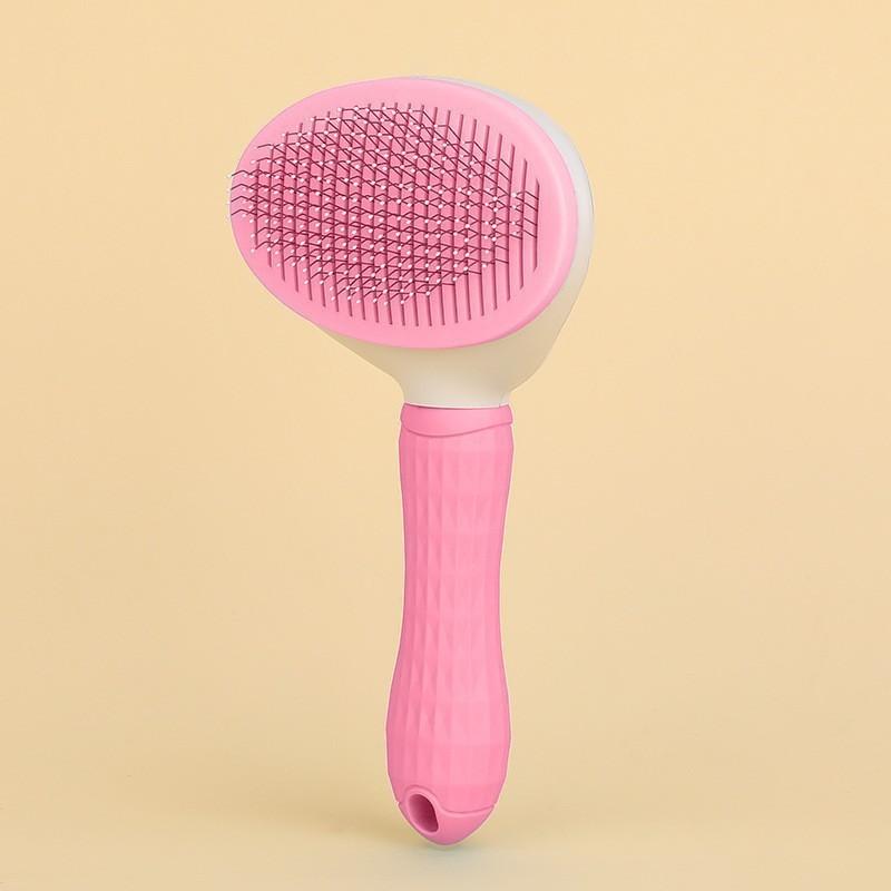 Pet Dog Brush Cat Comb Self Cleaning Pet Hair Remover Brush For Dogs Cats Grooming Tools Pet Dematting Comb Grooming Fleas Ticks