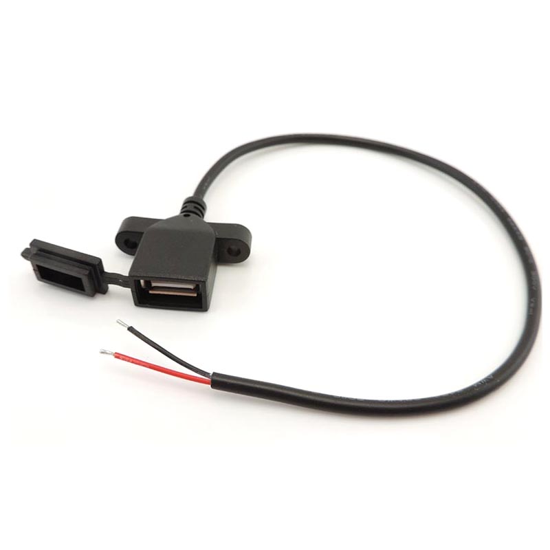 2pin 4pin DIY USB Buchse Stromanschluss Kabel Staubschutzkappe Stecker Lötkabel Buchsenanschluss Daten Ladekabel