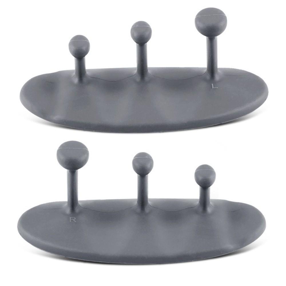 1 Pair Washable Weight Lifting Grips 3-finger Silicone Palm Grips  Strength Training