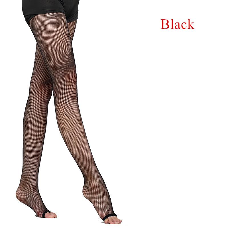 Women Professional Fishnet Stockings Sexy Toeless Latin Dance Tights Mesh Pantyhose Slim Elastic Hosiery For Ballroom & Latin