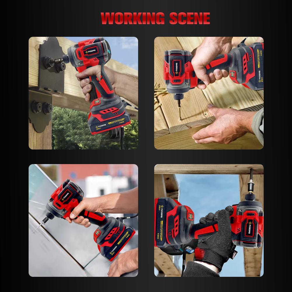 21V 688NM Brushless LED Electric Impact Drill Cordless Drill Electric Screwdriver DIY Driver Power Tools for Makita 21V Battery