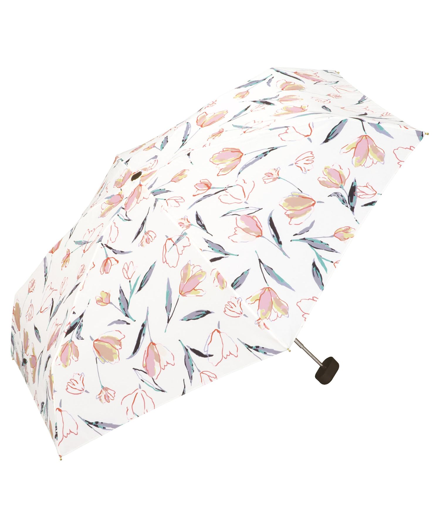 

Folding Floating Rain Perfect for and Stylish and Cute for Floral Clear with Gold [2025] Wpc. Umbrella, Tulip, Mini, Off-White, Umbrella, Commuting,