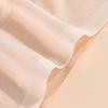 TERMEZY Sexy Ice Silk Satin Briefs Mid-Waist Mesh Seamless Underwear Solid Color Patchwork Breathable Panties