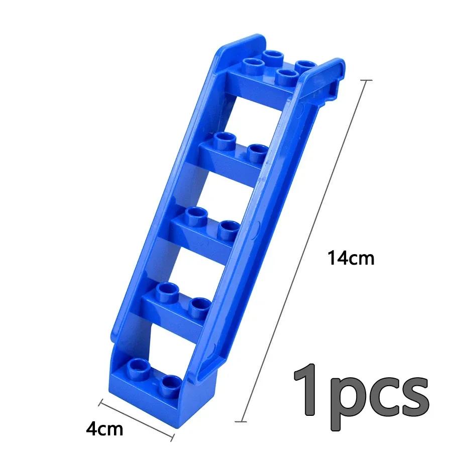 Store byggeklosser Slide Swing Seesaw Park Lekeplass Series Large Pillar Murstein Barn Barn Pedagogisk Leke Kompatibel Duploe