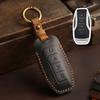 Genuine Leather Auto Intelligent Key Fob Cover Case Fit For Byd Atto 3 Atto3 Dm Tang Song Dm-I Max Pro Qin Pro Yuan Ev Dolphin ,4 Bottons