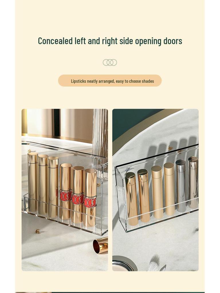 High-Capacity Transparent Cosmetic Organizer