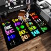 1pc Sprunki Game2 Print Area Rug - Soft, Washable Non-Slip Indoor Mat for Office Chairs, Living Room, Home Office Decorative Rug