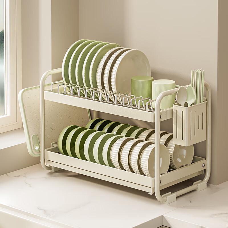 Nana Kitchen Double-Layer Countertop Dish Rack