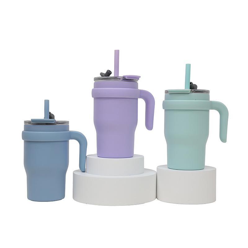 Double Drink Car Cup Children'S Student 14Oz Bingba Cup Stainless Steel Car High Value Thermos Cup With Handle
