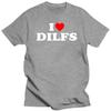 Funny I Love DILFs Heart Cool T Shirts Summer Style Graphic Cotton Streetwear Short Sleeve Birthday Gifts T-shirt Mens Clothing