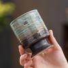 Retro Ceramic Coffee Cup Graffiti Kiln-Changed Latte Cup Creative Coarse Pottery Afternoon Teacup