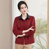 Ronghua Mom's 2025 Autumn Elegant Loose Jacket for Middle-Aged Women