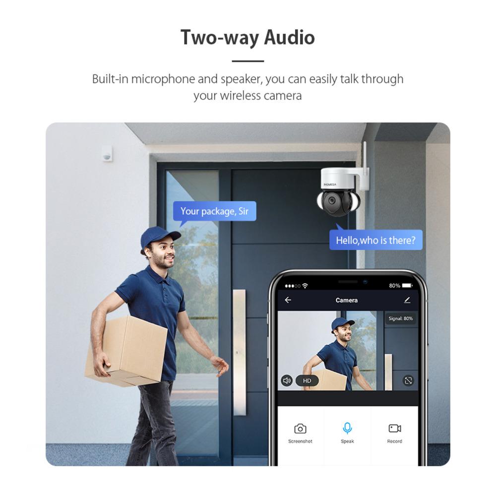 2MP Wifi TUYA KAMERA Akıllı Bulut PTZ IP Kamera Açık Hava Foodlight Google Home Alexa Bahçe İçin Video Gözetim Kamerası