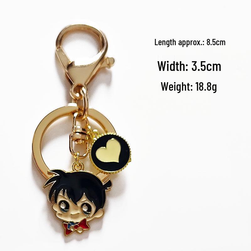 Conan Kid Anime Keychain Pendant - Handmade Cartoon Bag Accessory