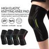 1Pcs High-Elastic Knitted Knee Pads Surrounding Pressurization Stabilize The Patella Silicone Anti-Slip Breathable Leg Guards