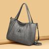 Soft Leather Shoulder Bag for Women Vintage Large Capacity Shoulder Bag