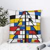 Home Decoration  Piet Mondrian De Stijl Pillowcase Accessories  Pillow Covers Zipper Multi-Size