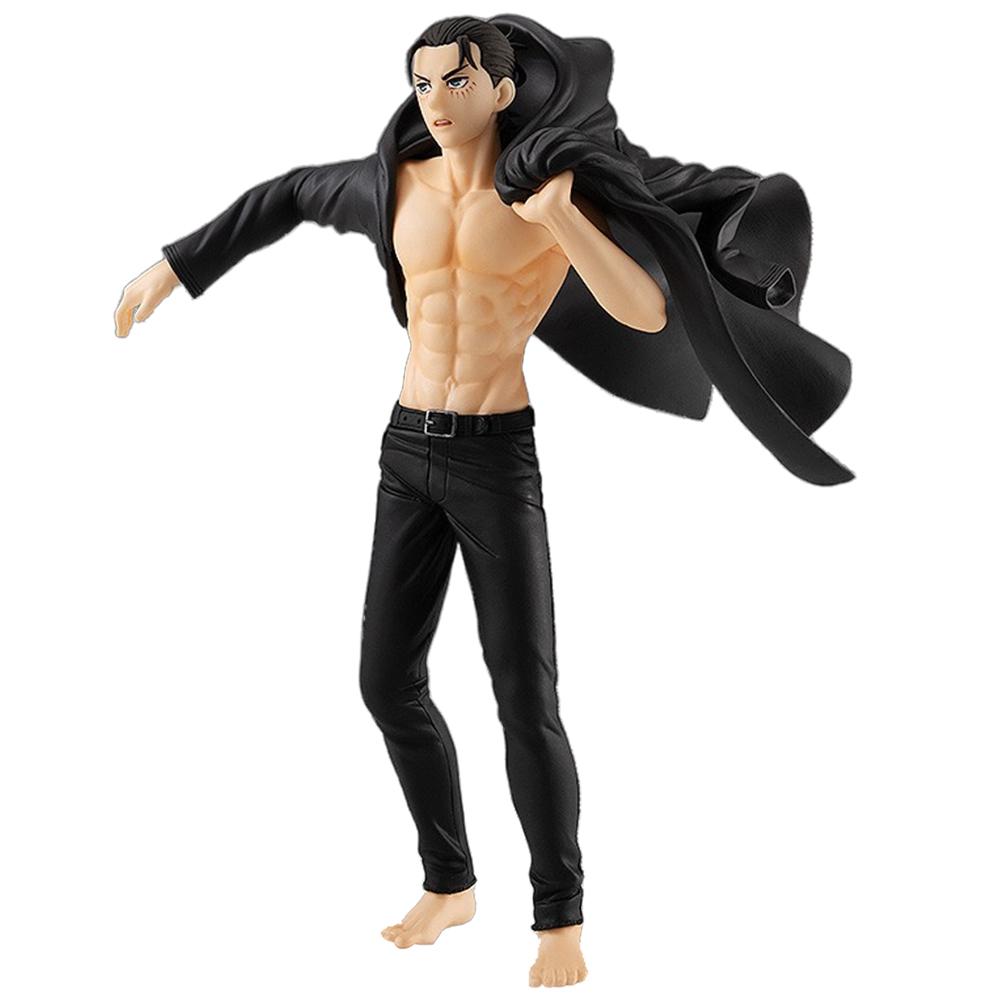 Figura de 15CM de Eren Yeager Attack On Titan Anime Modelo de Animação Cool Brinquedo Coleção de Presentes Ornamentos Obras de Arte PVC Eren Yeager