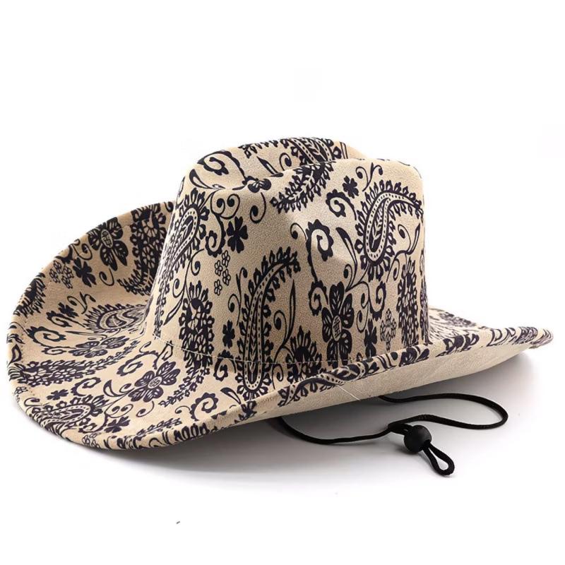 New cashew western cowboy hat retro felt hat Tibetan men's and women's hats American hood