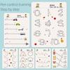 Educational Practice Book Erasable Writing Tracking Pad with Control Training and Enlightenment Exercises for Ages 3-6