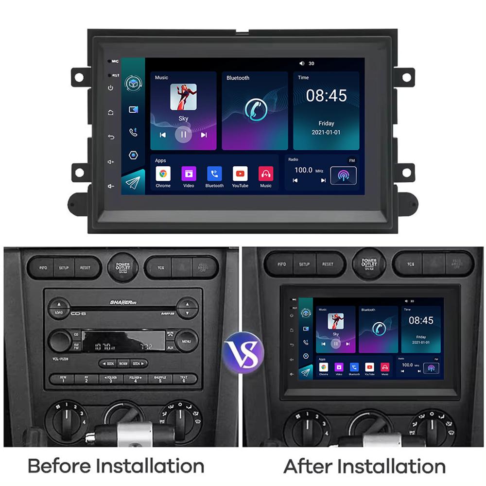 NAVIGUIDE 7'' Android Carplay Car Multimeida Player For Ford F150 Explorer Edge Escape Sport Lincoln Expedition Mustang NO DVD