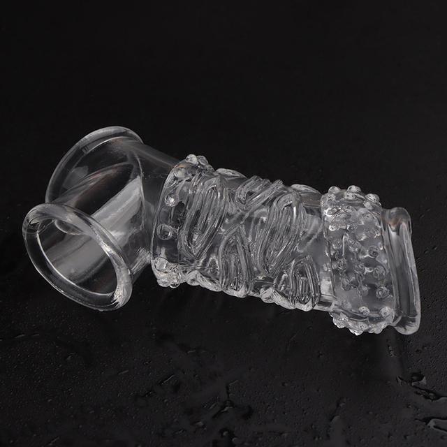 Opakovaně použitelný návlek na penis, prodlužovač, kroužky na penis, oddalování ejakulace, kondomy na penis, silikonový kryt žaludu, zvětšení, sexuální hračky pro muže