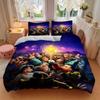 3pcs Disney Classic Characters Fireworks Night Theme Bedding Set, Including 1 Quilt Cover and 2 Pillow Shams, Without Filling, Soft and Comfortable
