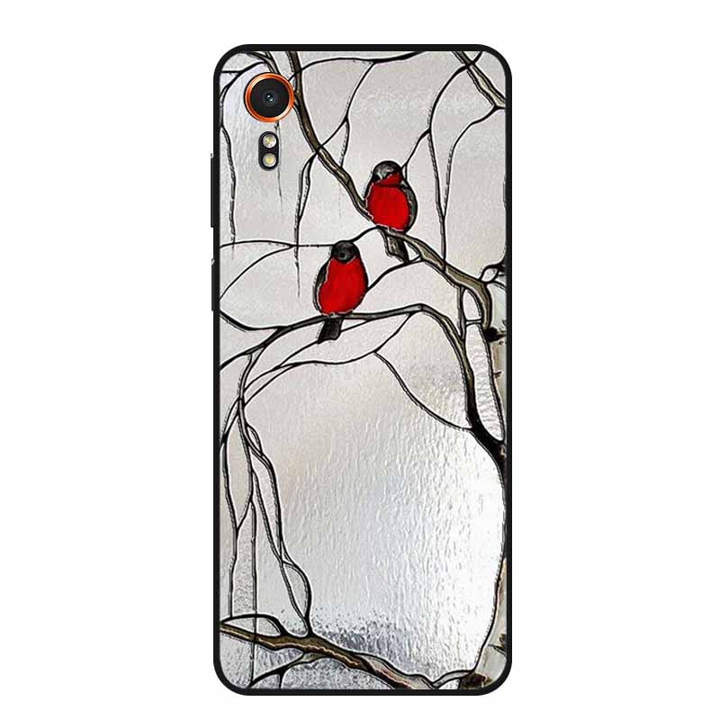 3D Emboss Case For Samsung Galaxy Xcover7 Phone Case Relief Flowers Soft Silicone Back Cover For Samsung Xcover 7 Case Shell Bag