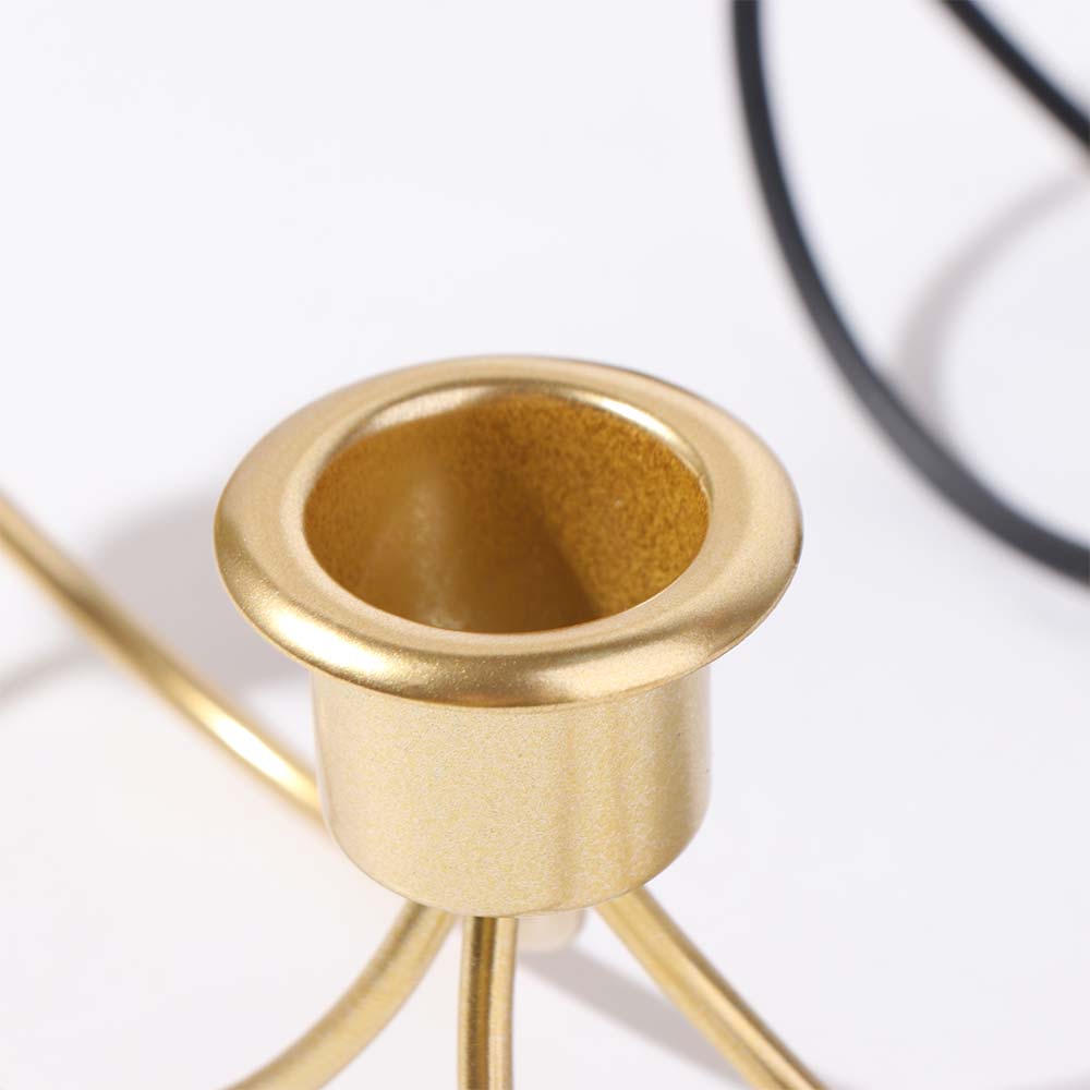 European Style Candle Holder Minimalist Candle Stand Elegant Three Head Candlestick Banquet