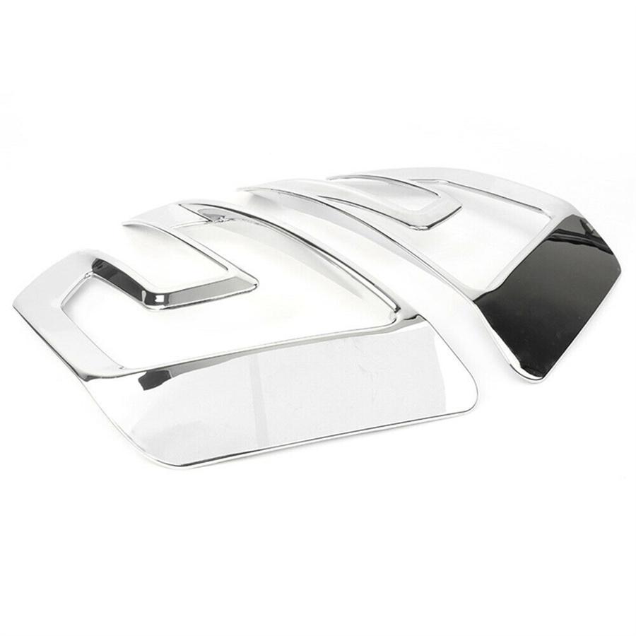 2Pcs Silver Front Fog Lamp Cover Trim Accessories For Ford Explorer 2016-2017 Us