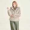 La Belle Shinyoung Fur Fox Trimming Hooded Jacket Lb001jk