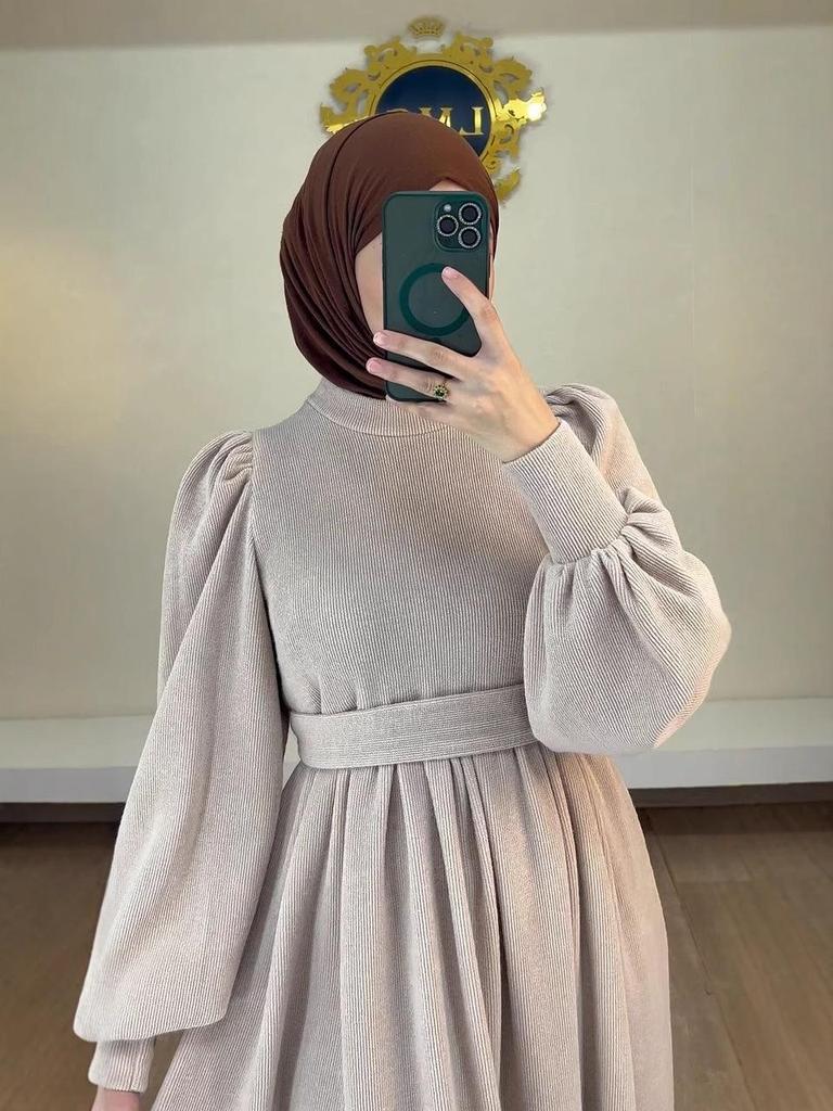 2024 Autumn Middle Eastern Style Dubai Robe Dress