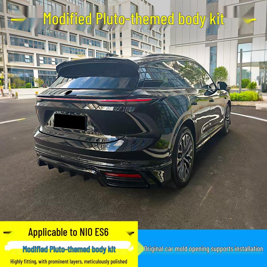 23-24 NIO ES6 ABS Black Top Tail Wing Wind Deflector Upgrade